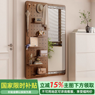 隐形穿衣镜推拉玄关全身镜子