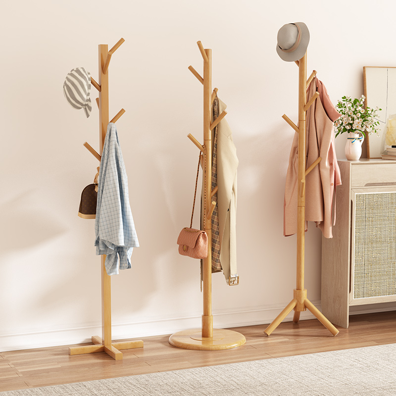 衣帽架落地家用卧室角落转角单杆