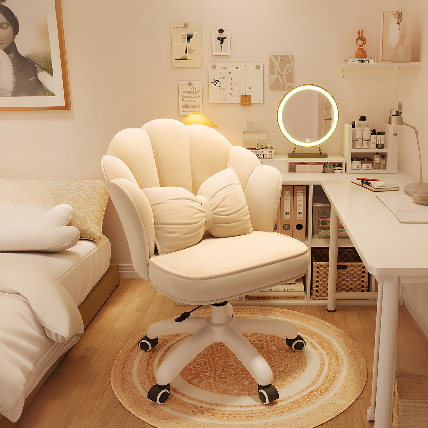 化妆凳梳妆台椅子升降转椅