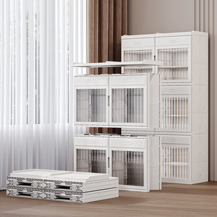 麦田折叠鞋柜鞋架子免安装家用门口入门室内鞋架收纳柜盒防尘简易