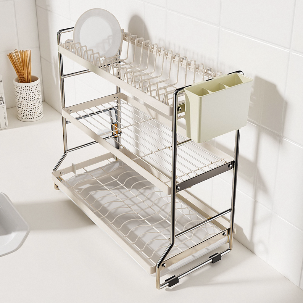 厨房置物架碗碟多功能沥水收纳架