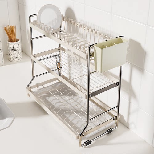厨房置物架碗碟多功能沥水收纳架