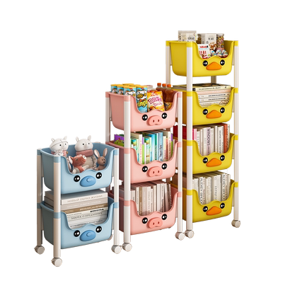 可移动书架置物架儿童玩具收纳架
