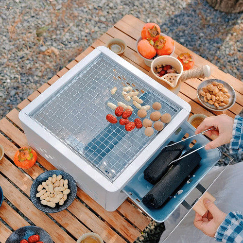 户外烧烤炉便携野营烧烤架家用煮茶炉子小型木碳野炊野外炊具装备