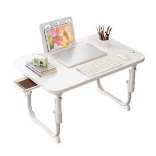床上小桌子升降家用可折叠电脑学习桌学生宿舍调节高度飘窗懒人桌