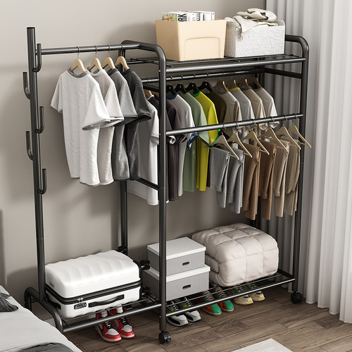 衣帽架落地柜式家用卧室挂衣架