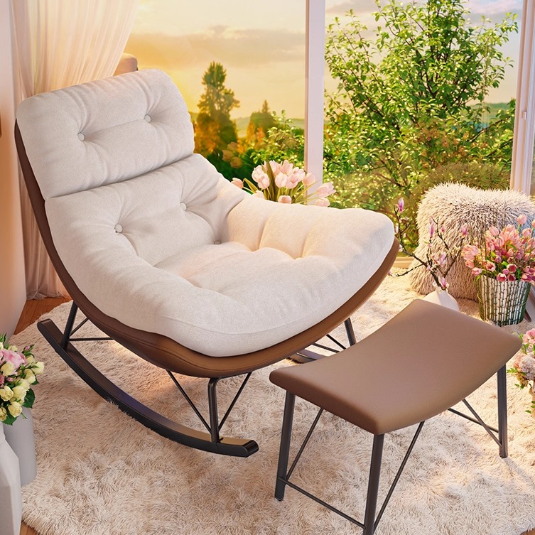 新款雪尼尔绒猫抓皮摇椅