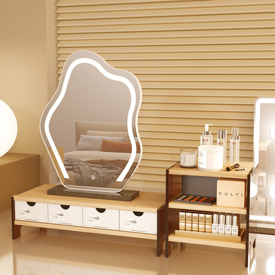 桌面增高架化妆品置物架梳妆台亚克力展示架家用电脑桌分层整理架