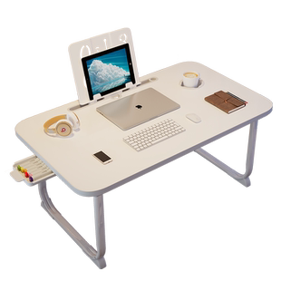 可折叠床上小桌子笔记本电脑桌卧室家用懒人桌宿舍学生写字学习桌