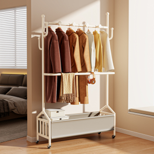衣架落地轻奢风挂衣架卧室衣帽架房间可移动家用收纳次净衣挂架子