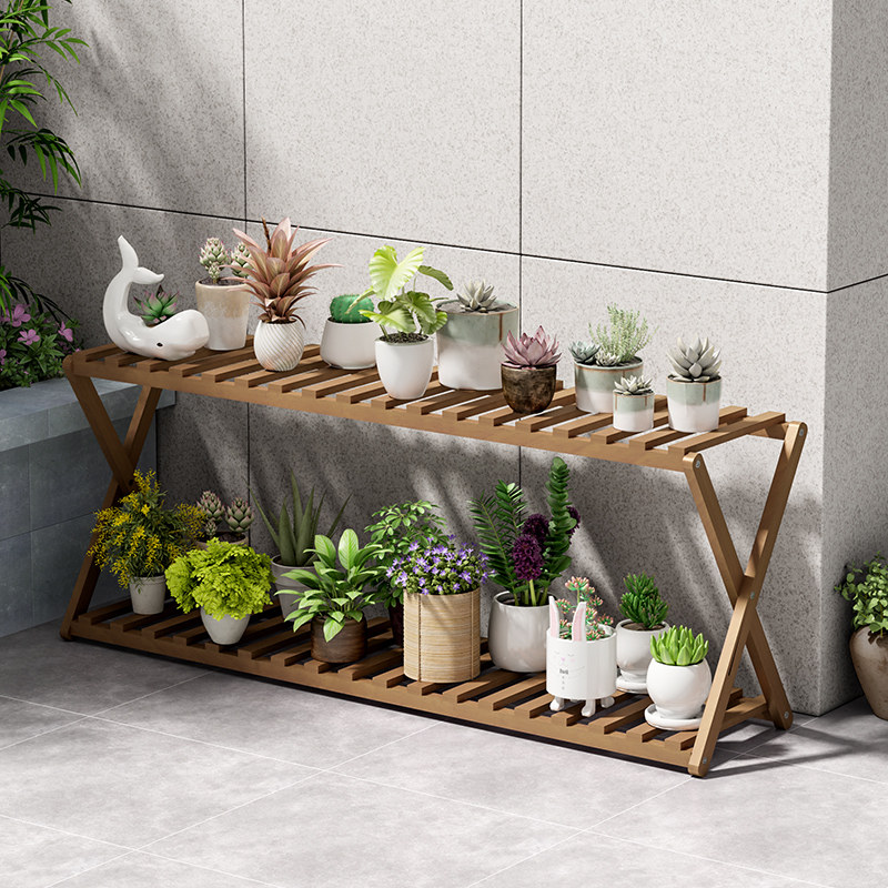 花架子多层室内客厅阳台装饰楠竹置物架多肉绿植落地面家用花盆架