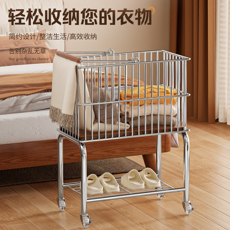 中古脏衣篓放脏衣服网筐卫生间置物架落地卧室脏衣篓厨房收纳推车