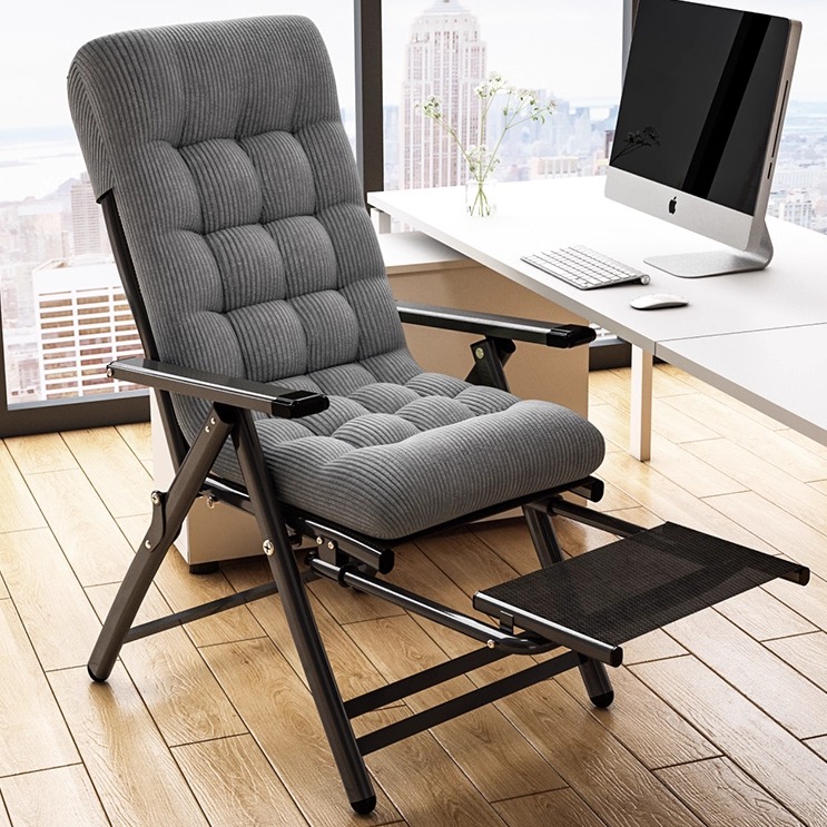 躺椅坐睡两用办公可躺可睡单人折叠午休午睡椅宿舍椅子懒人沙发椅