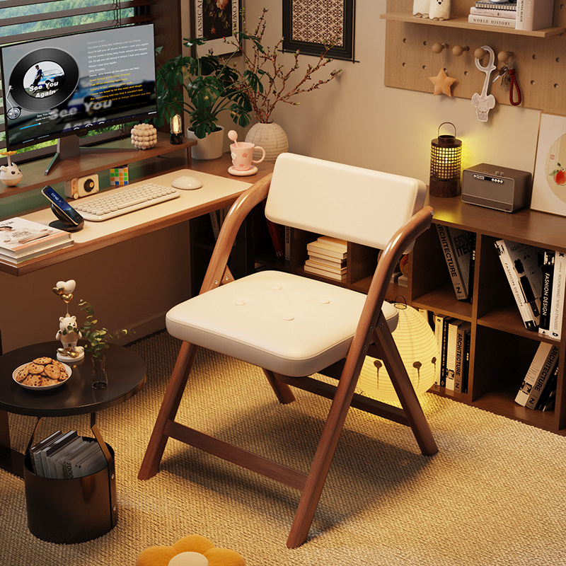 可折叠椅子宿舍靠背椅家用餐椅