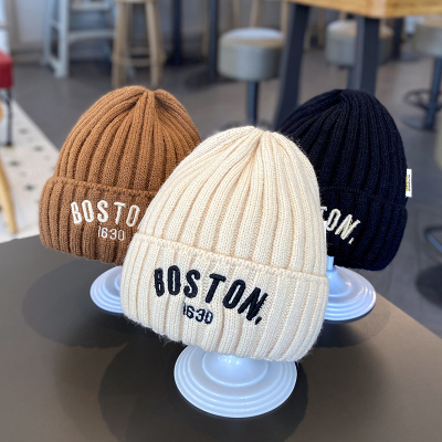 儿童秋冬韩版保暖毛线帽