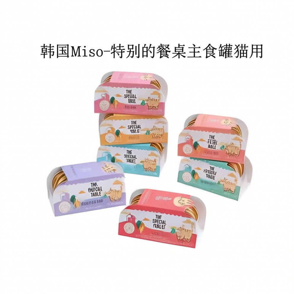 韩国miso小金罐主食罐成猫小奶猫慕斯猫罐头猫咪湿粮特别的餐桌