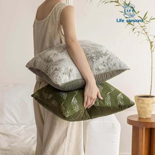 沙发抱枕套绿色系ins风装饰靠垫靠背靠枕套 cushion cover pillow