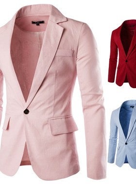 西服男Weding Casual Blazer Men Fashion Slim Fit Jacket Suits