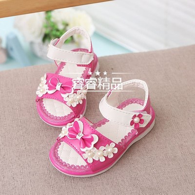 Girl princess shoes Children's sandals Baby toddler shoes1