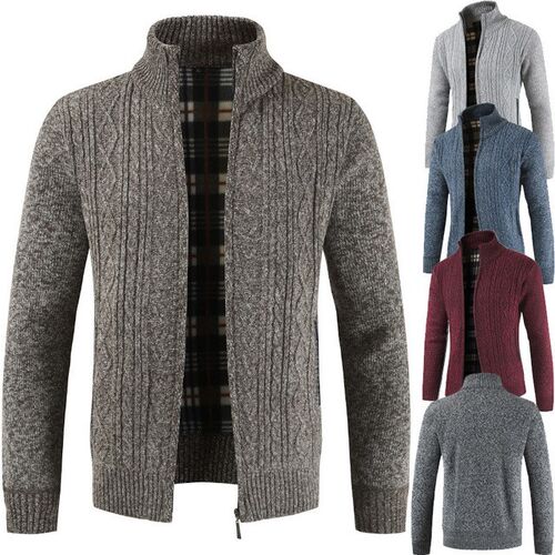 Men's knitted sweater cardigan coat Leisure coat男士毛衣外套