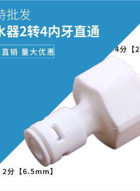 净水器水管接头家用饮水机2分免卡快接直通阀门通用转换配件