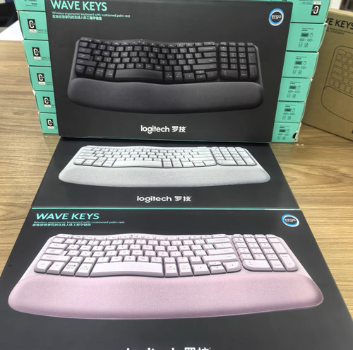 国行正品罗技Wave Keys人体工学键盘 无线蓝牙键盘