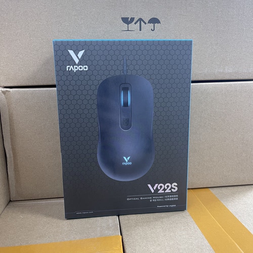 雷柏V22S中手型有线游戏鼠标 电竞光学传感器 7档DPI快速切换