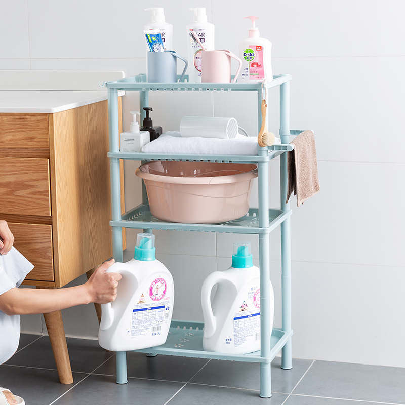 特大号浴室置物架化妆室脸盆架洗手间储物厕所洗澡收纳层架子三角