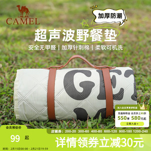 骆驼野餐垫户外露营帐篷防潮垫郊游野炊防水坐垫地垫地布加厚
