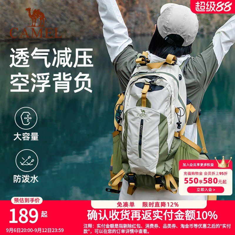 骆驼户外旅游旅行双肩背包图片