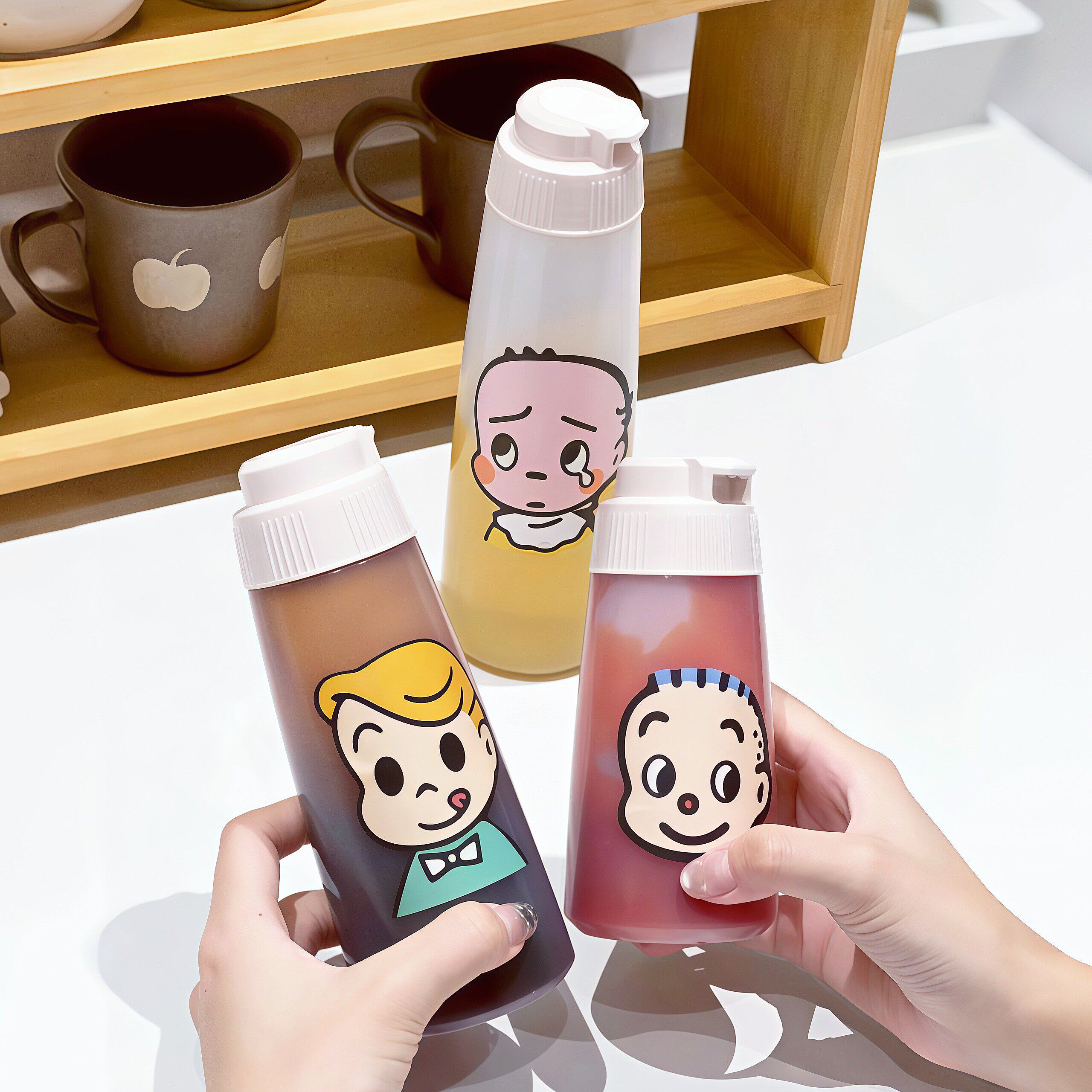挤酱瓶食品级大口径酱料挤压瓶油壶家用厨房番茄酱沙拉酱密封罐