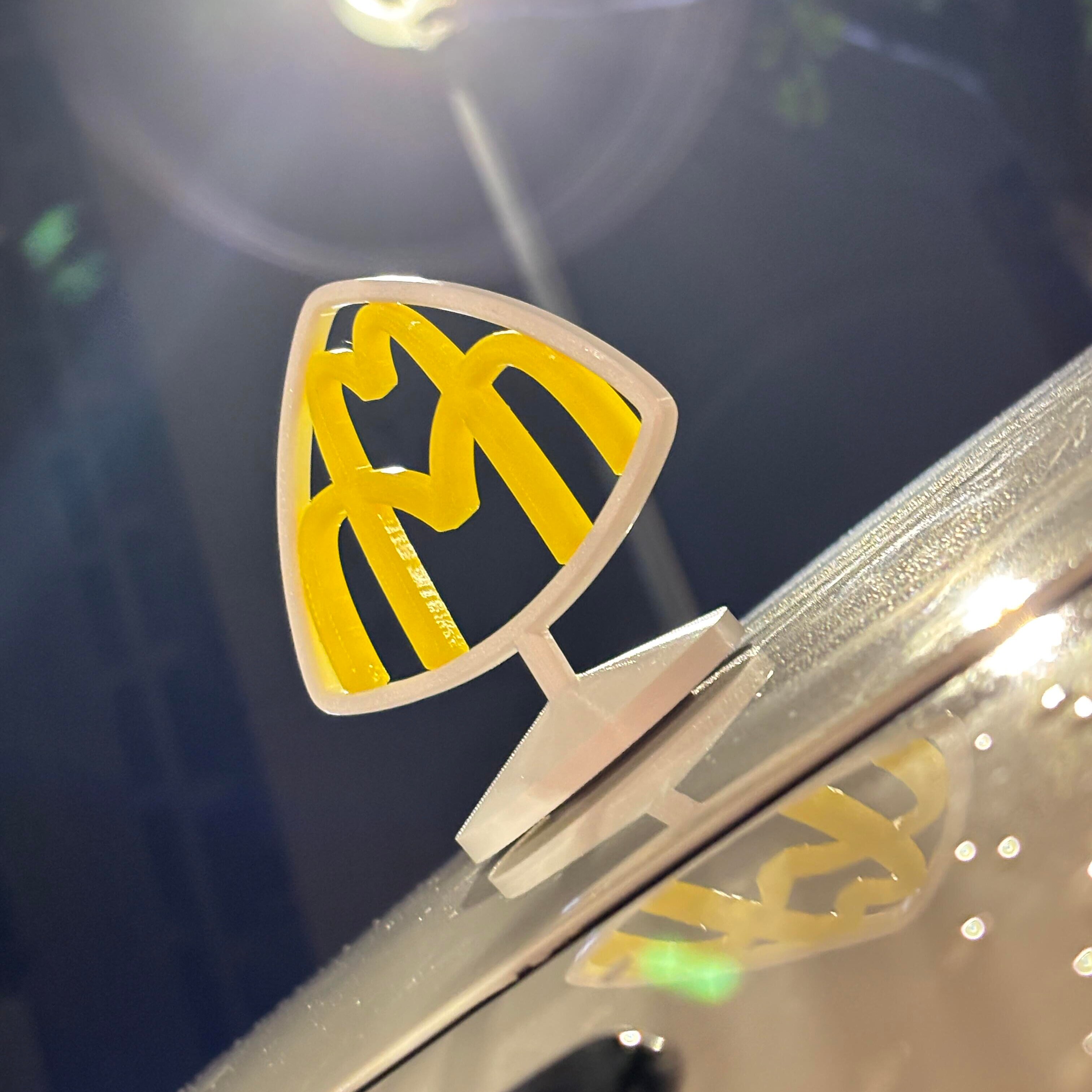 【麦巴赫】麦当劳m立标车载装饰摆饰车身磁吸车贴3d打印创意车饰