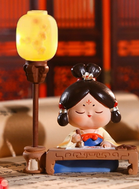 西安唐仕女造型小夜灯摆件新年礼品伴手礼桌面摆件