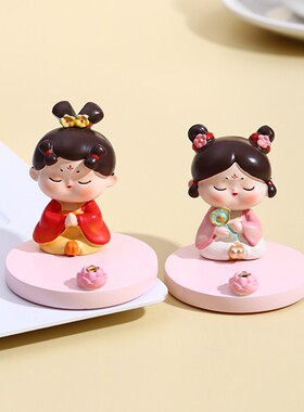 38节母亲节大唐仕女手机支架可爱侍女摆件西安文创纪念品伴手礼陕