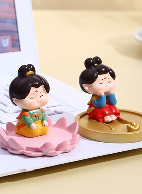 38节母亲节唐仕女手机支架创意可爱桌面装饰摆件西安文创纪念品国