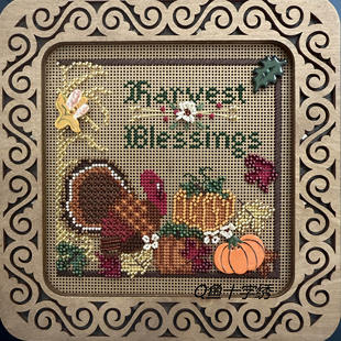 Q鱼十字绣 MHCB69 MH珠 含1颗原陶瓷扣2颗自制扣 纸板 现货 MQ