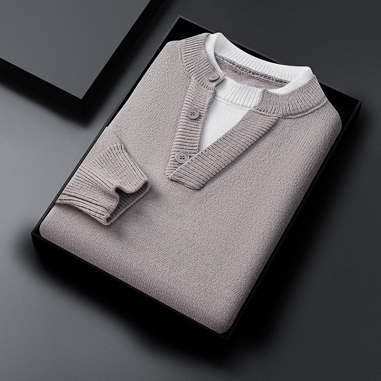 圆领青春活力风套头青年不易变形针织衫/毛衣