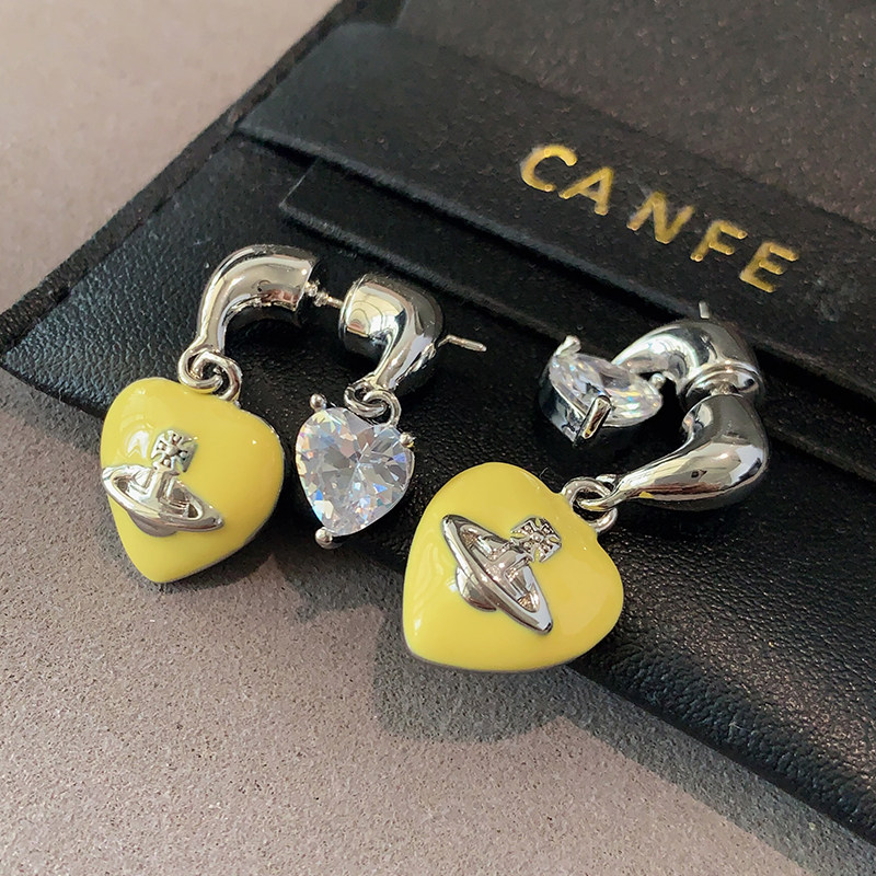 XMR西太后朋克小香风土星耳环女