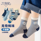 六指鼠无骨儿童袜子男童春秋款 纯棉透气学生中大童男孩秋冬中筒袜