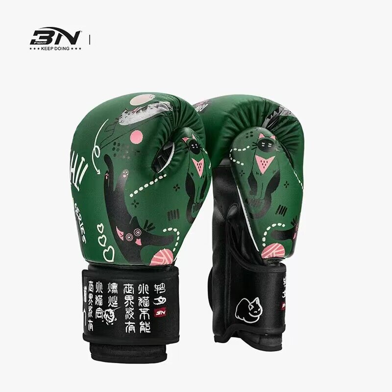 BN猫门拳击手套男女青少年搏击格斗泰拳训练健身散打沙袋专业拳套