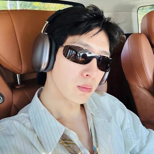 井柏然同款老钱风大框连体曲面墨镜男女复古时髦凹造型防晒太阳镜