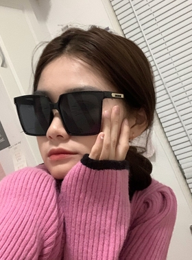 墨镜超大框复古风平面太阳眼镜