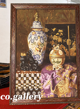可可的画廊新中式美式中古小众定制聚宝盆古典静物客餐厅装饰挂画