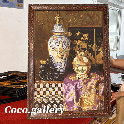 古典新中式小众聚宝盆艺术挂画