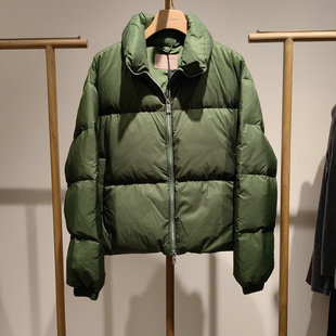 朗Z家2024冬新款立领短款休闲厚面包保暖羽绒服LAEH02OJK423M51