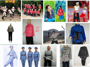 老百姓衣服演出服装农民武工队村民村姑王小二服装游击队话剧表演