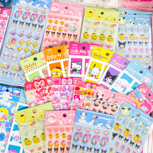 立体果冻三丽鸥滴胶可爱咕卡贴纸