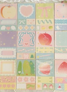 springforth超可爱m5内页便签分装甜点水果苹果拼接韩系盐系手帐