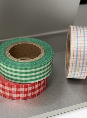 韩国正版yoyil  studio格子打底基础胶带ins风韩系盐系手帐装饰