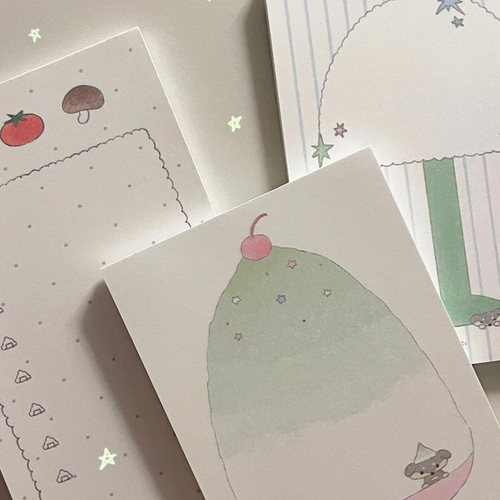 韩国正版nhee冰沙台灯可爱便签